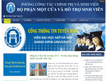 Tablet Screenshot of hotrosinhvien.hou.edu.vn